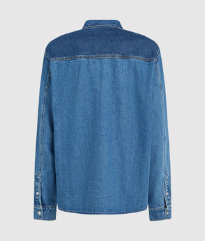 Karl Lagerfeld Bleached Relaxed Jeans White/Blue