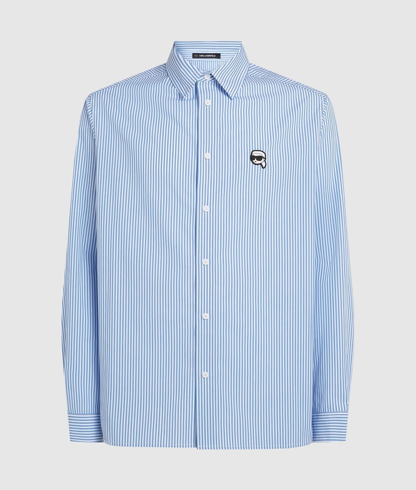 Karl Lagerfeld Ikon Striped Shirt Light Blue