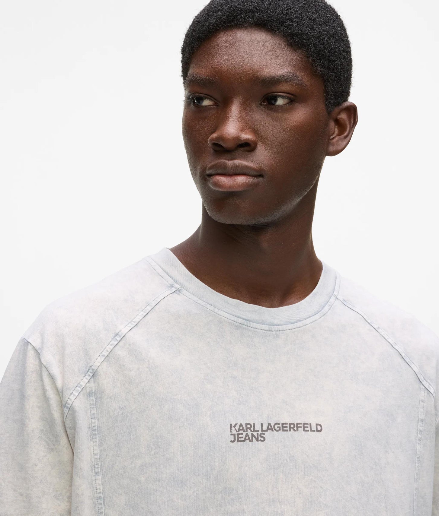 Karl Lagerfeld Washed Relaxed T-Shirt Micro Chip