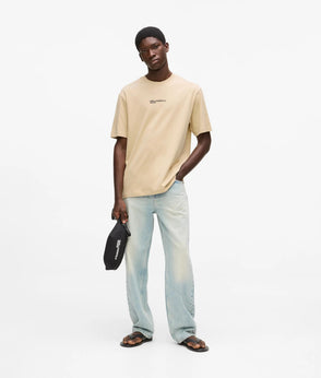 Karl Lagerfeld Marbled Straight Jeans Marble Blue