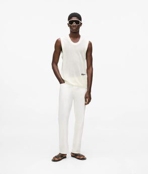 Karl Lagerfeld Graphic Karl Print Denim Overshirt White