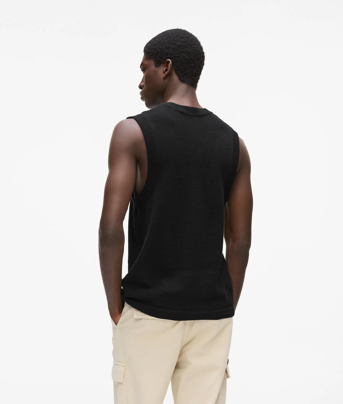 Karl Lagerfeld Knit Tank Top Black