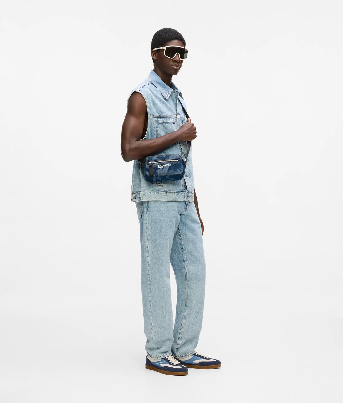 Karl Lagerfeld Curved Hem T-Shirt Grenadine