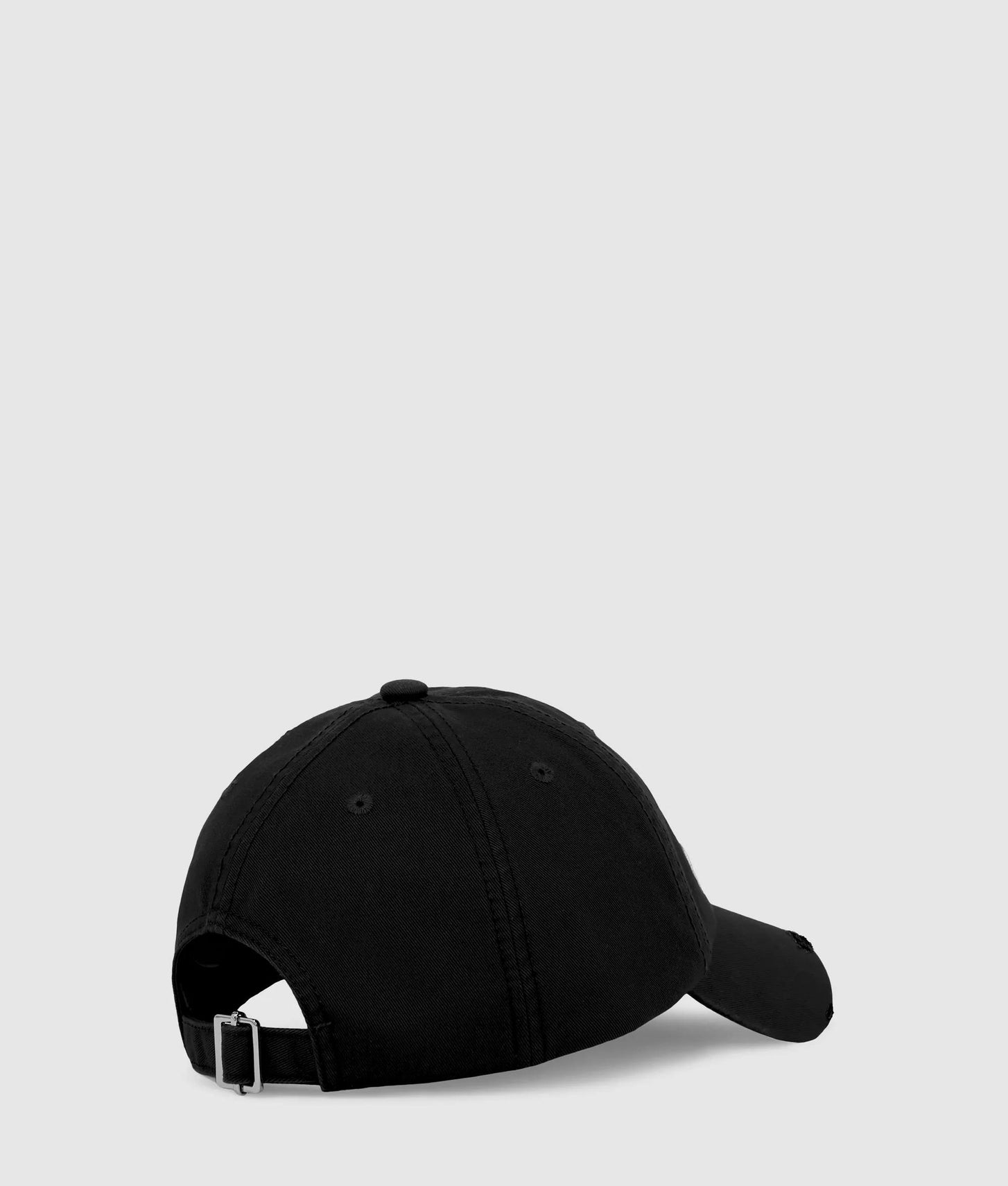 Karl Lagerfeld Distressed Logo Cap Black