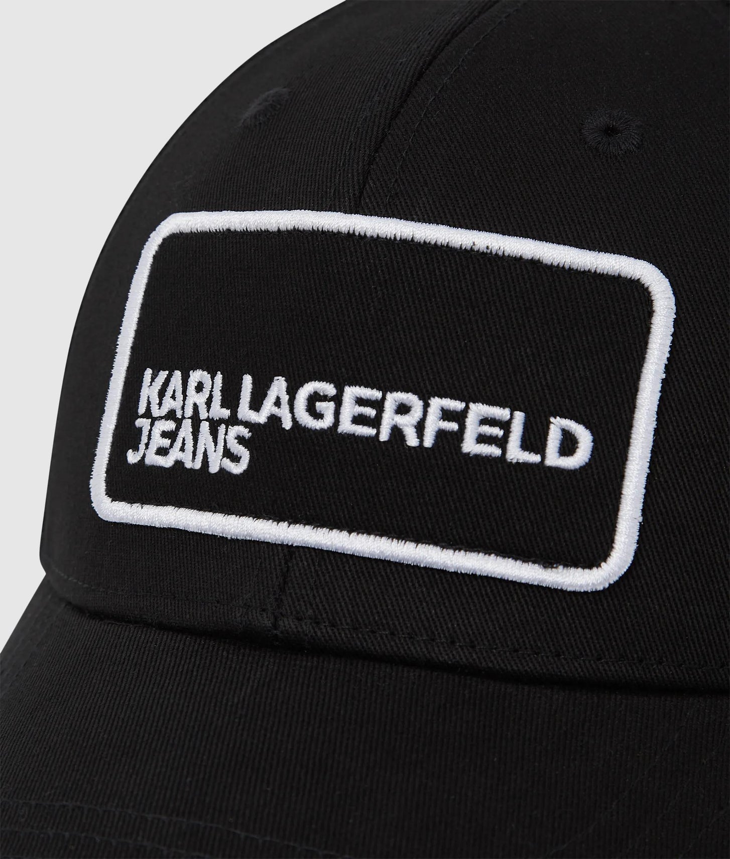 Karl Lagerfeld Logo Patch Trucker Cap Black