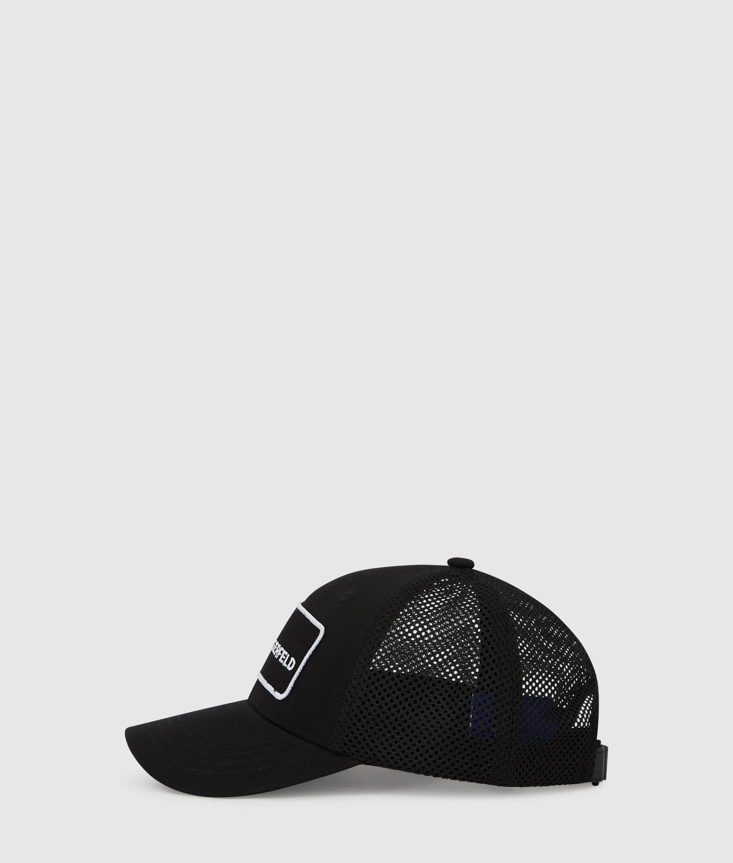 Karl Lagerfeld Logo Patch Trucker Cap Black