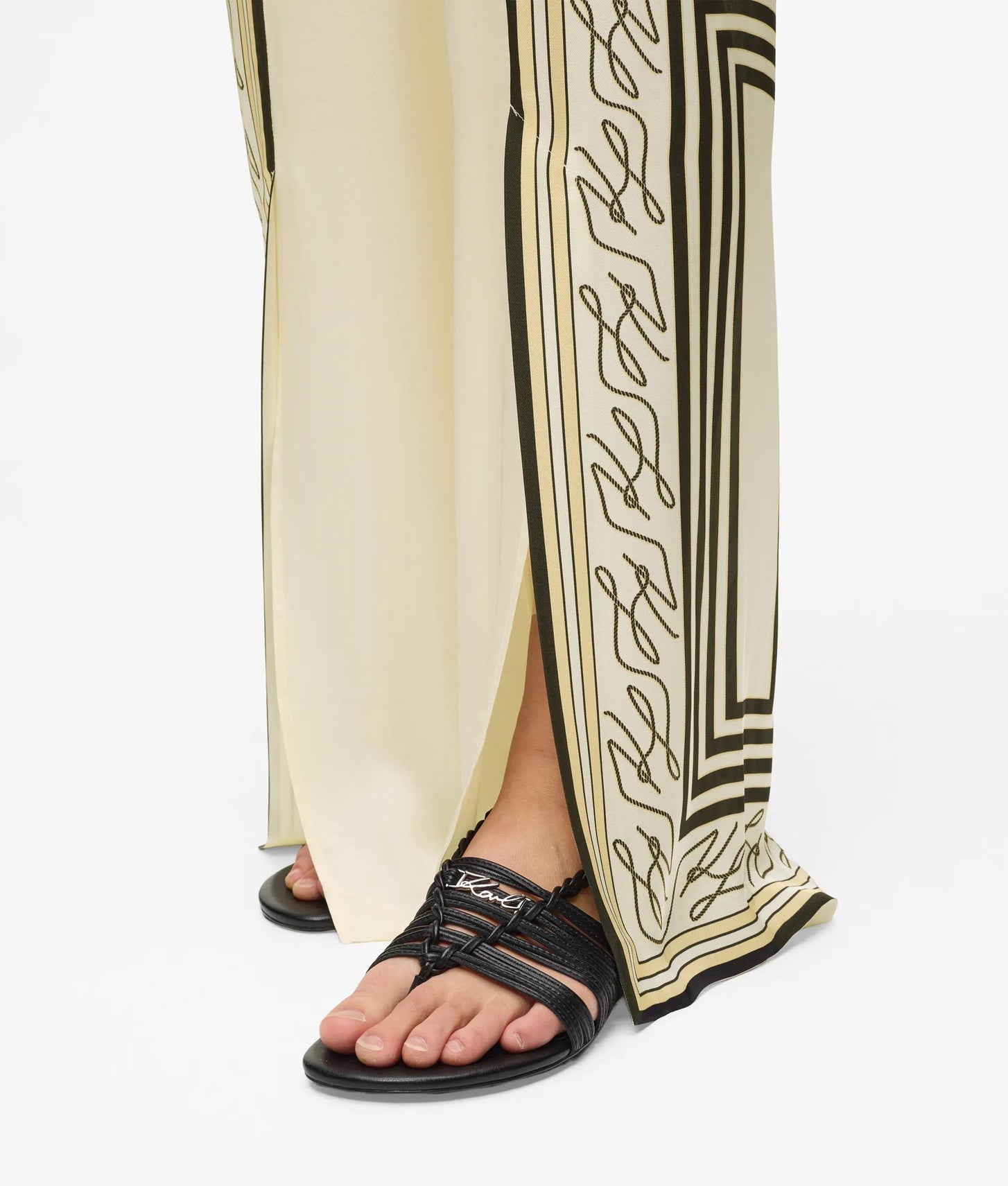 Karl Lagerfeld Scarf Print Pajama Pants Pristine