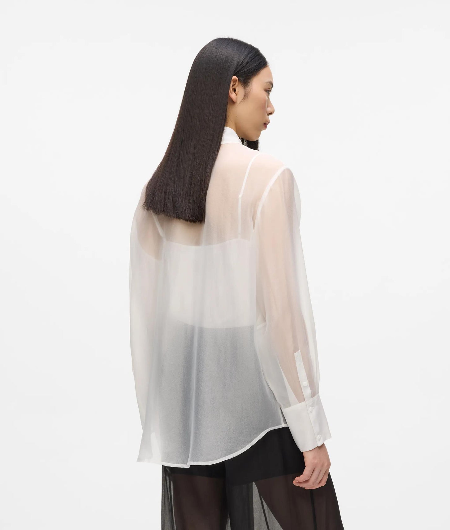 Karl Lagerfeld Organza Blouse White