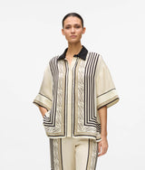 Karl Lagerfeld All-Over-Print Pajama Shirt Pristine