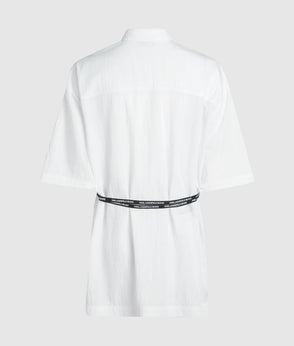 Karl Lagerfeld Metallic Silver Mini Skirt Silver