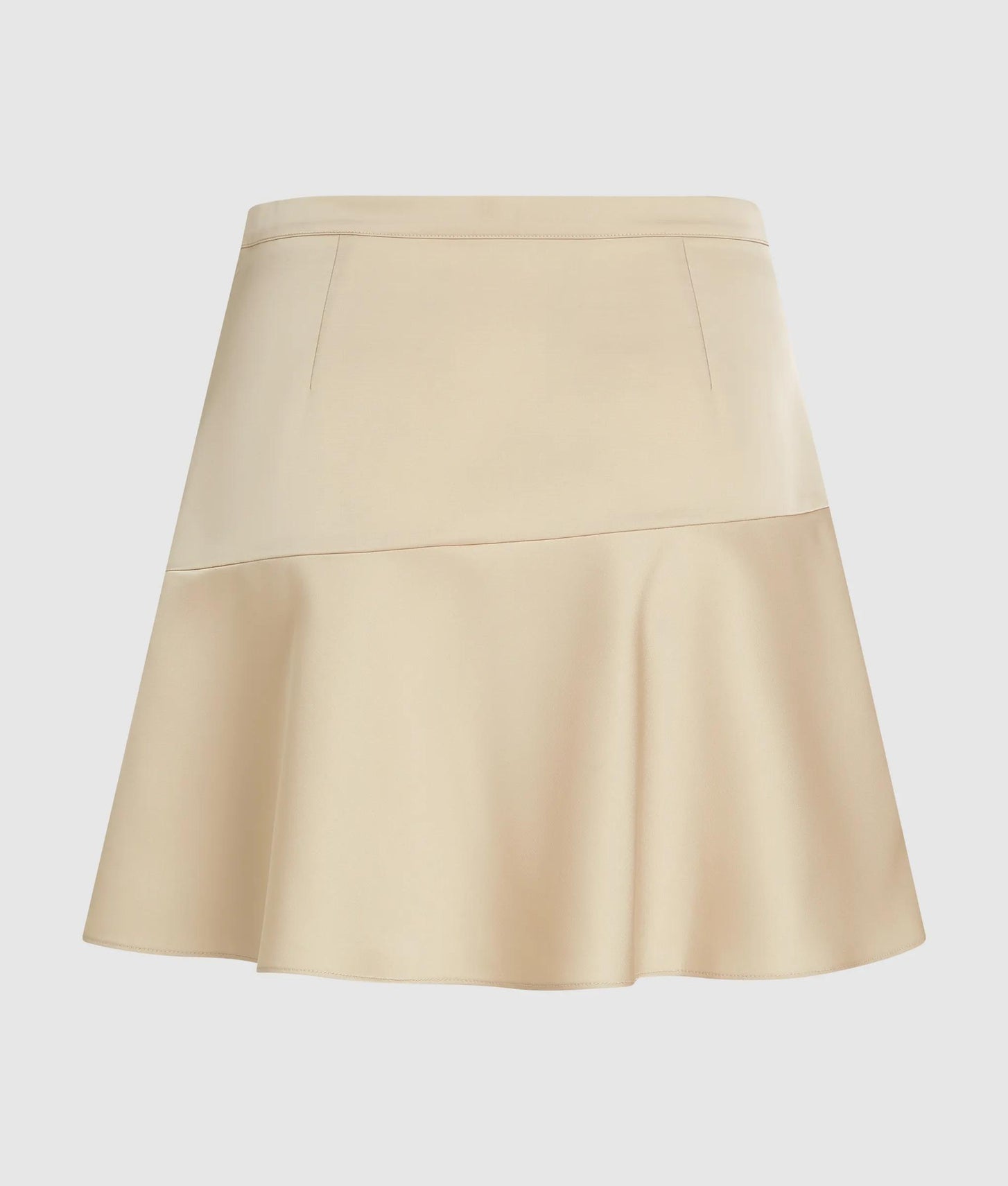 Karl Lagerfeld Satin Mini Skirt Champagne