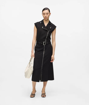 Karl Lagerfeld Linen Blend Pipelined Blouse Black