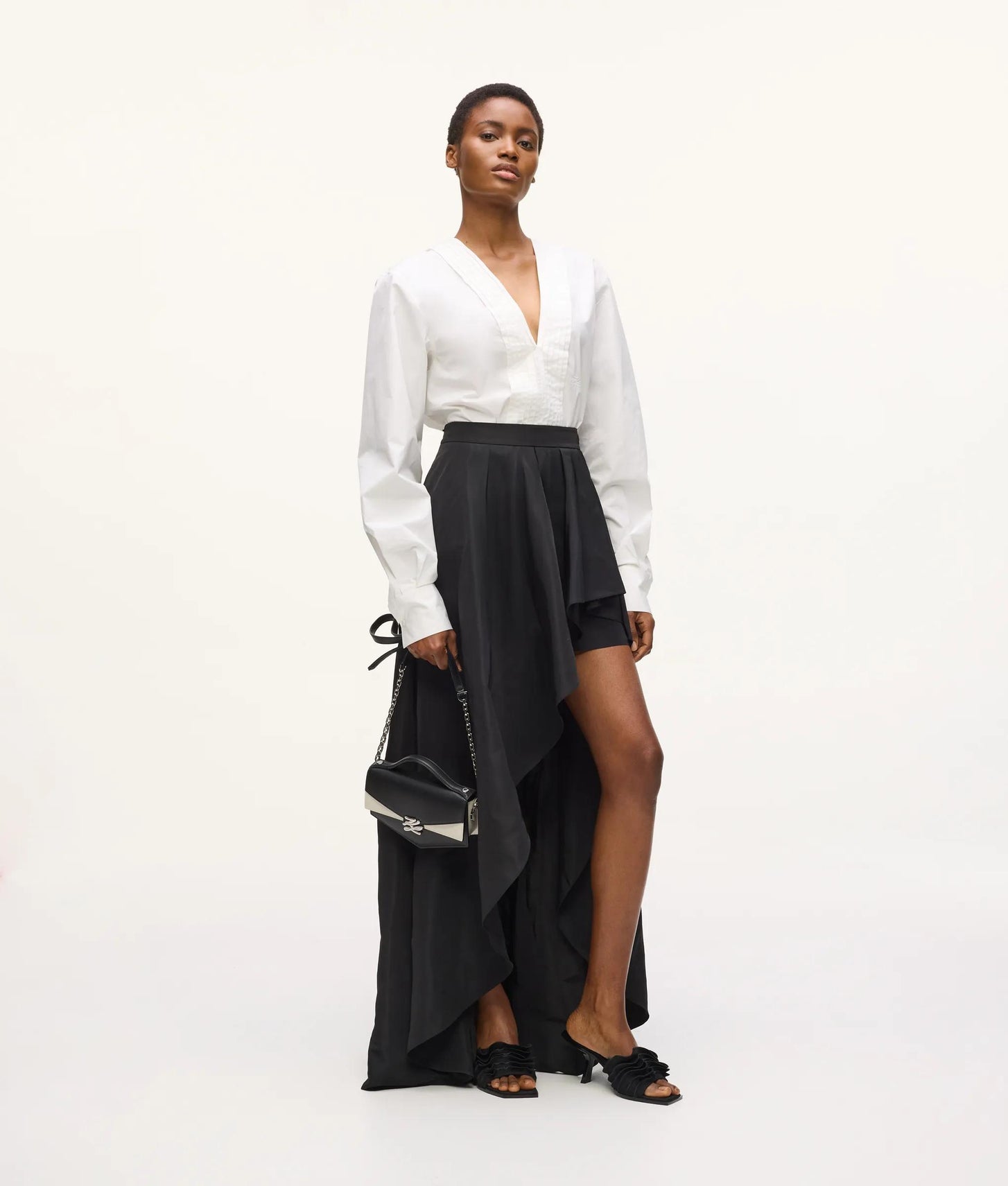 Karl Lagerfeld Kl Studio Ruffle Skirt Black