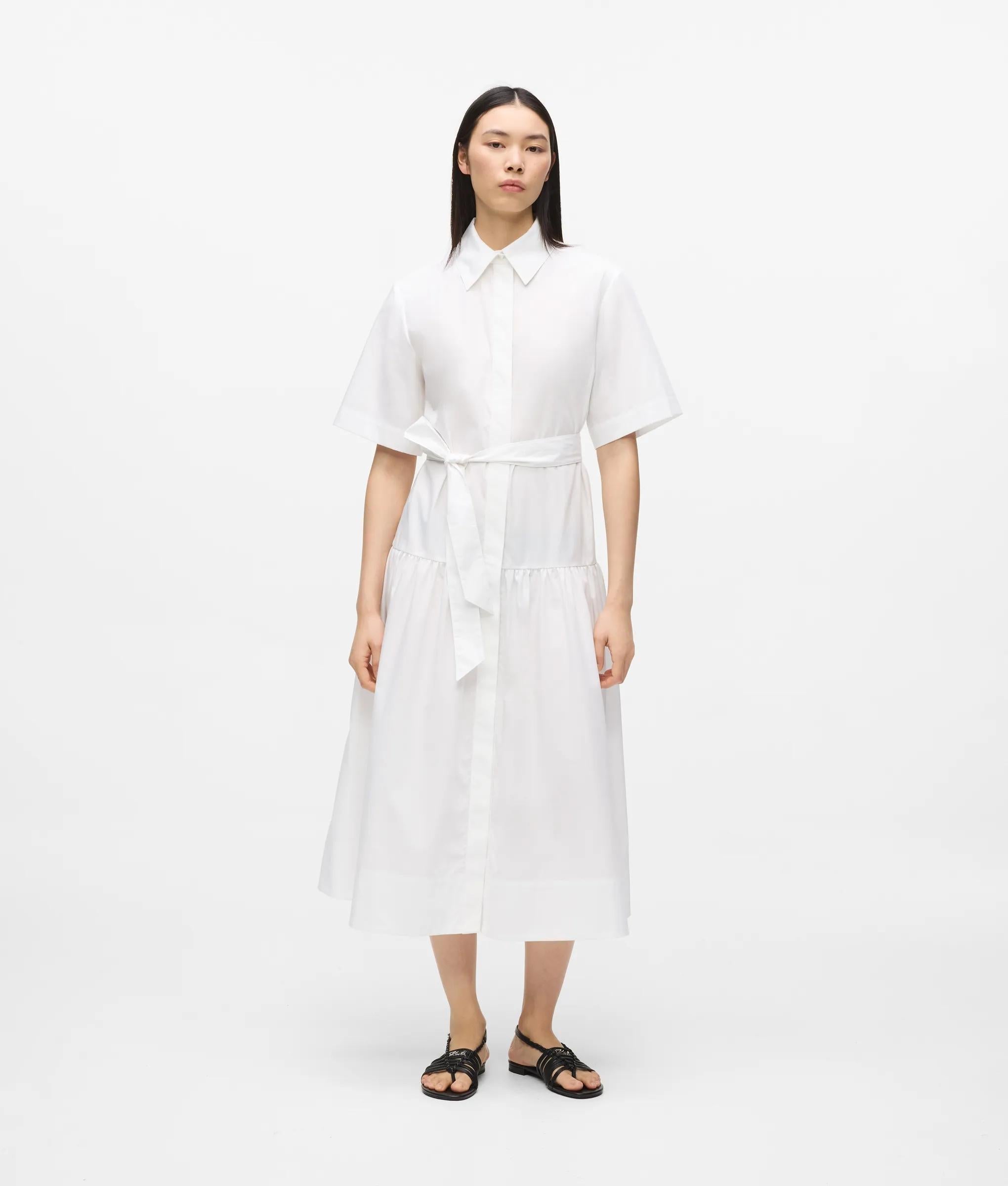 Karl Lagerfeld Midi Shirt Dress White