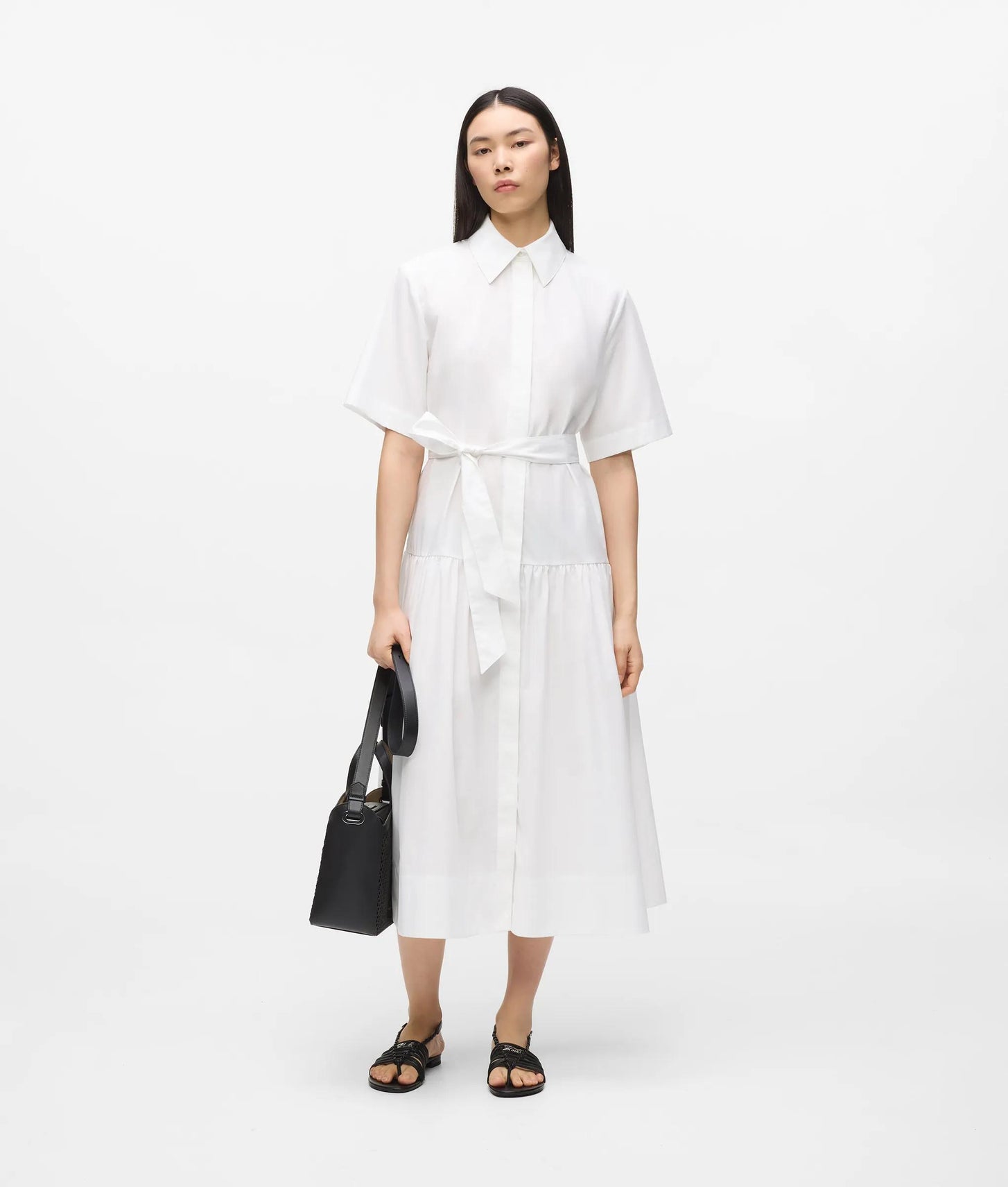 Karl Lagerfeld Midi Shirt Dress White