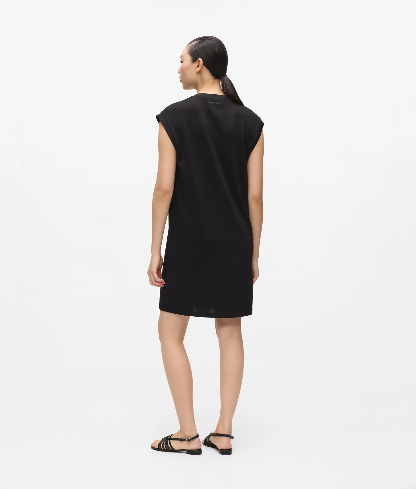 Karl Lagerfeld Signature T-Shirt Dress Black