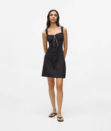 Karl Lagerfeld Tie Detail Mini Dress Black