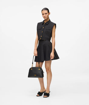 KarlLagerfeld Kautograph Medium Bowling Bag Black/Gold