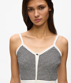 Karl Lagerfeld Ikon Striped Knit Shorts Small Stripe Black-White
