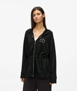 Karl Lagerfeld Rue St-Guillaume Zip-Up Hoodie Black