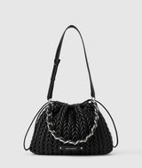 KarlLagerfeld Kweave Chain Shoulder Bag Black-Nickel