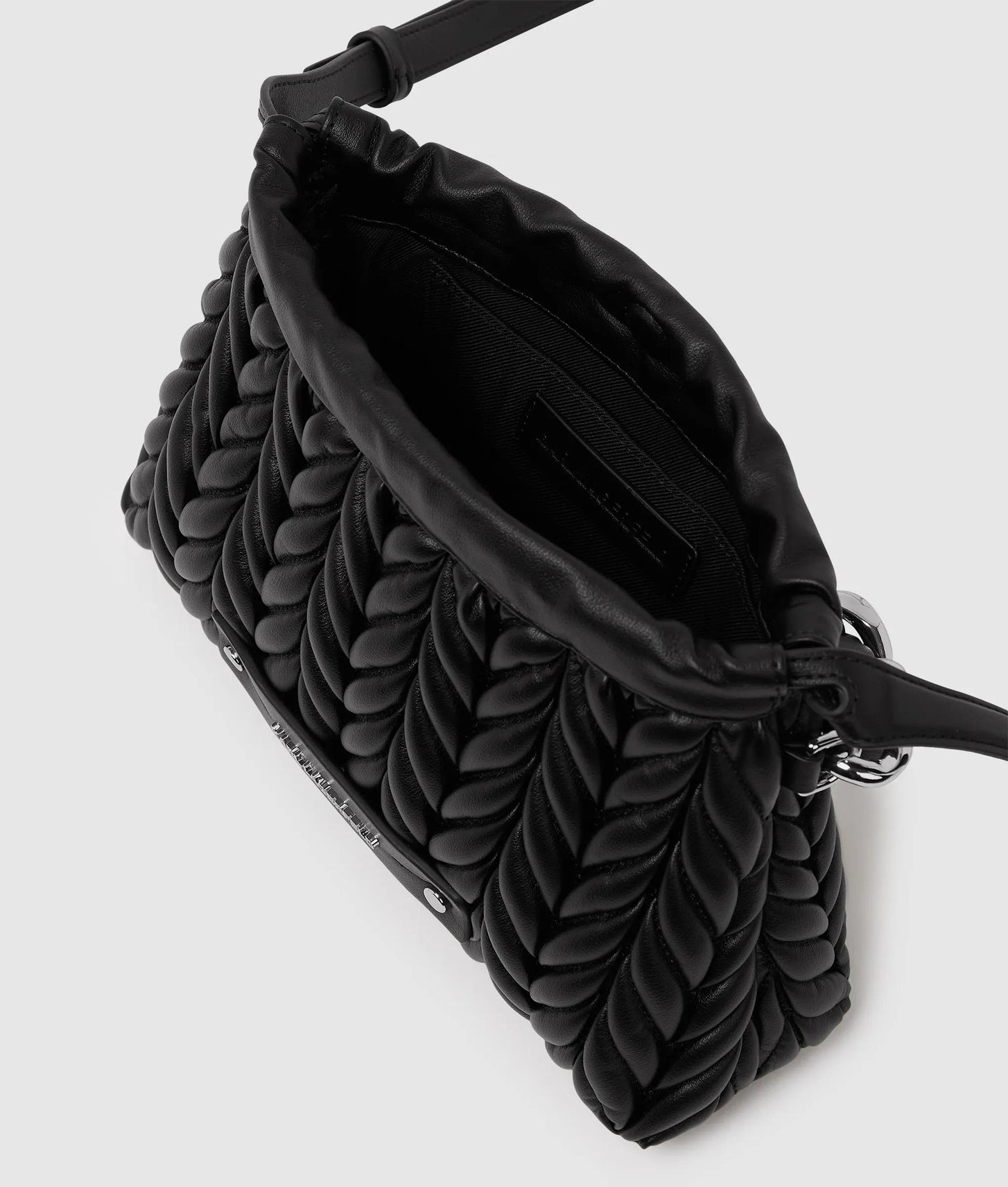 KarlLagerfeld Kweave Chain Crossbody Bag Black-Nickel