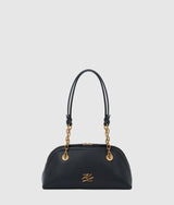 KarlLagerfeld Kautograph Small Bowling Bag Black/Gold