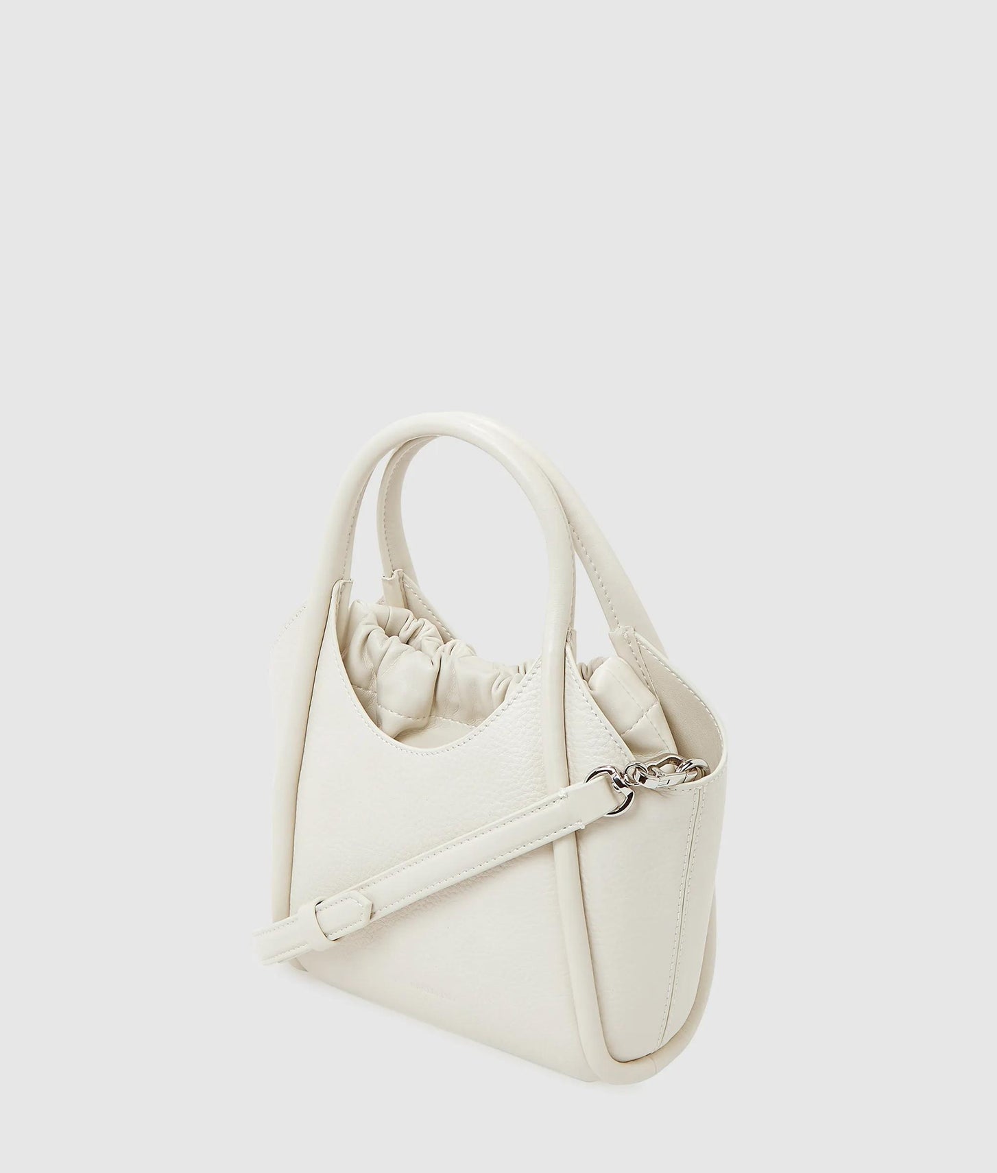 KarlLagerfeld Kautograph Patch Mini Tote Bag Off White