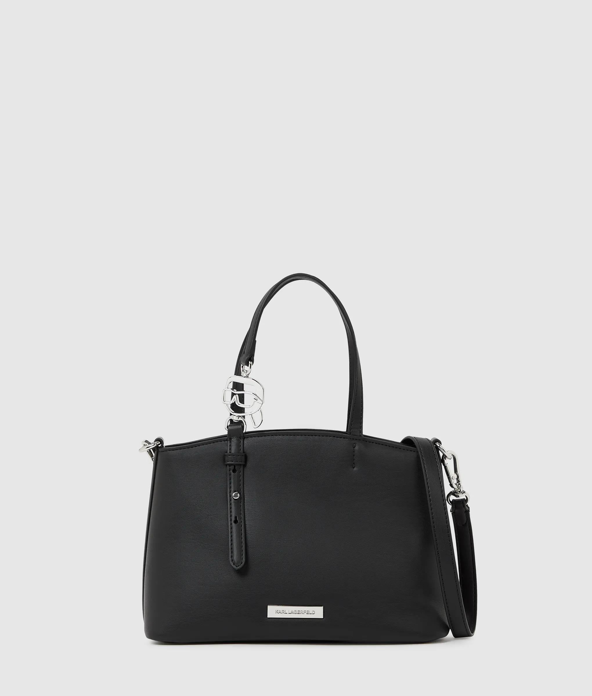 KarlLagerfeld Ikon Smooth Small Tote Bag Black