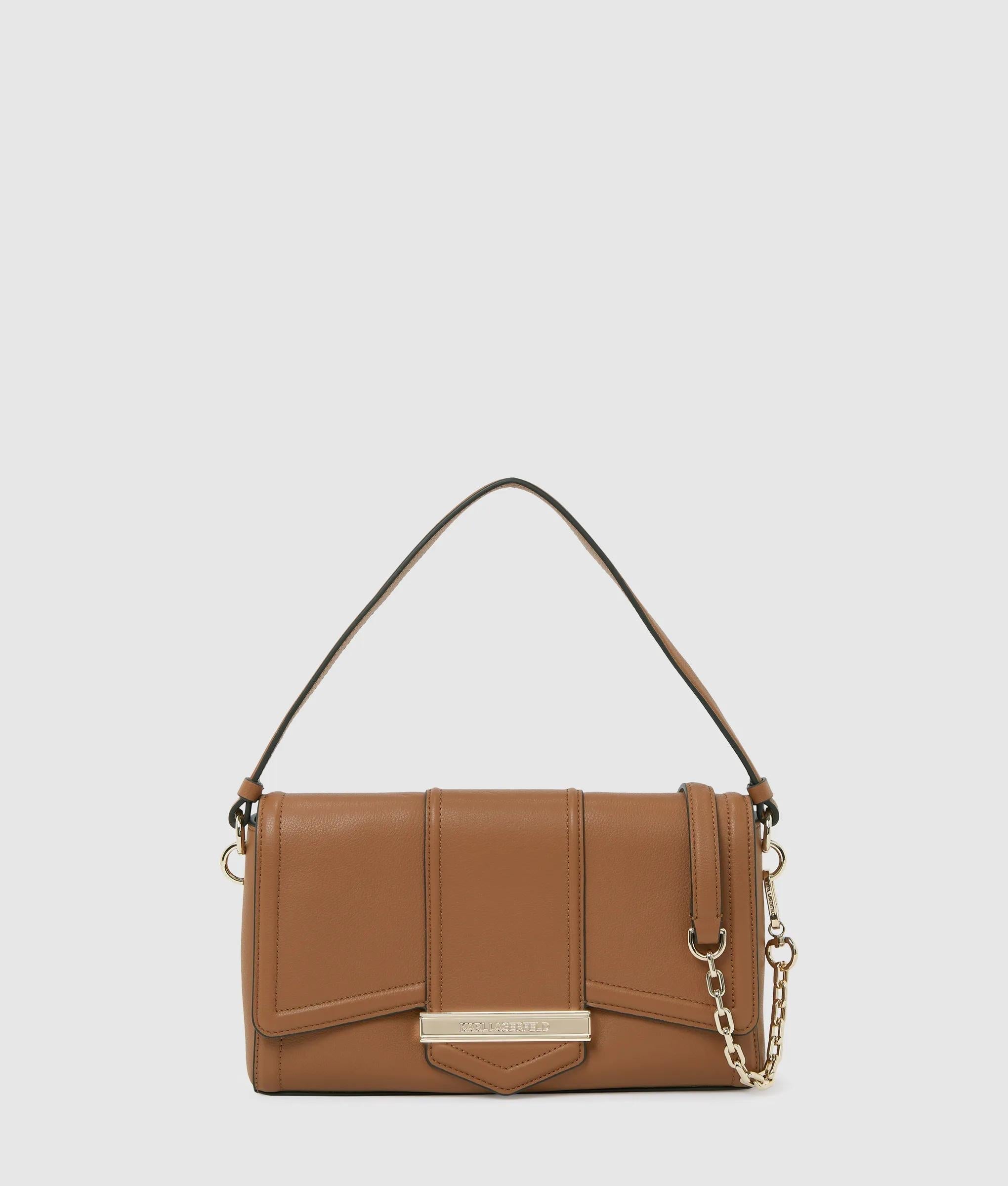 KarlLagerfeld Knova Medium Crossbody Bag Dark Tan