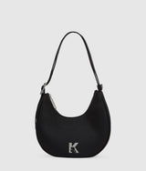 KarlLagerfeld Twin Strap Moon Bag Black