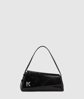 Karl Lagerfeld Satin Mini Skirt Champagne