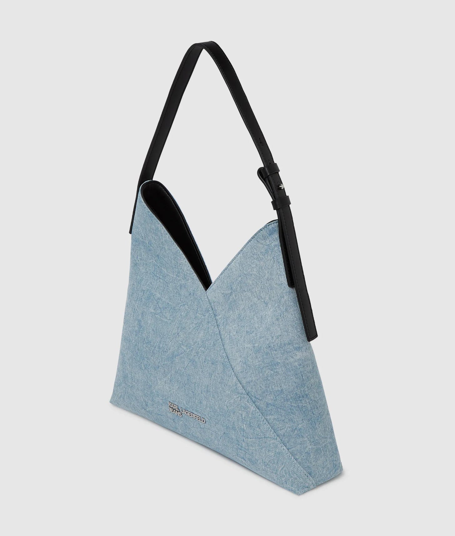 KarlLagerfeld Geo Small Denim Tote Bag Acid Light Blue