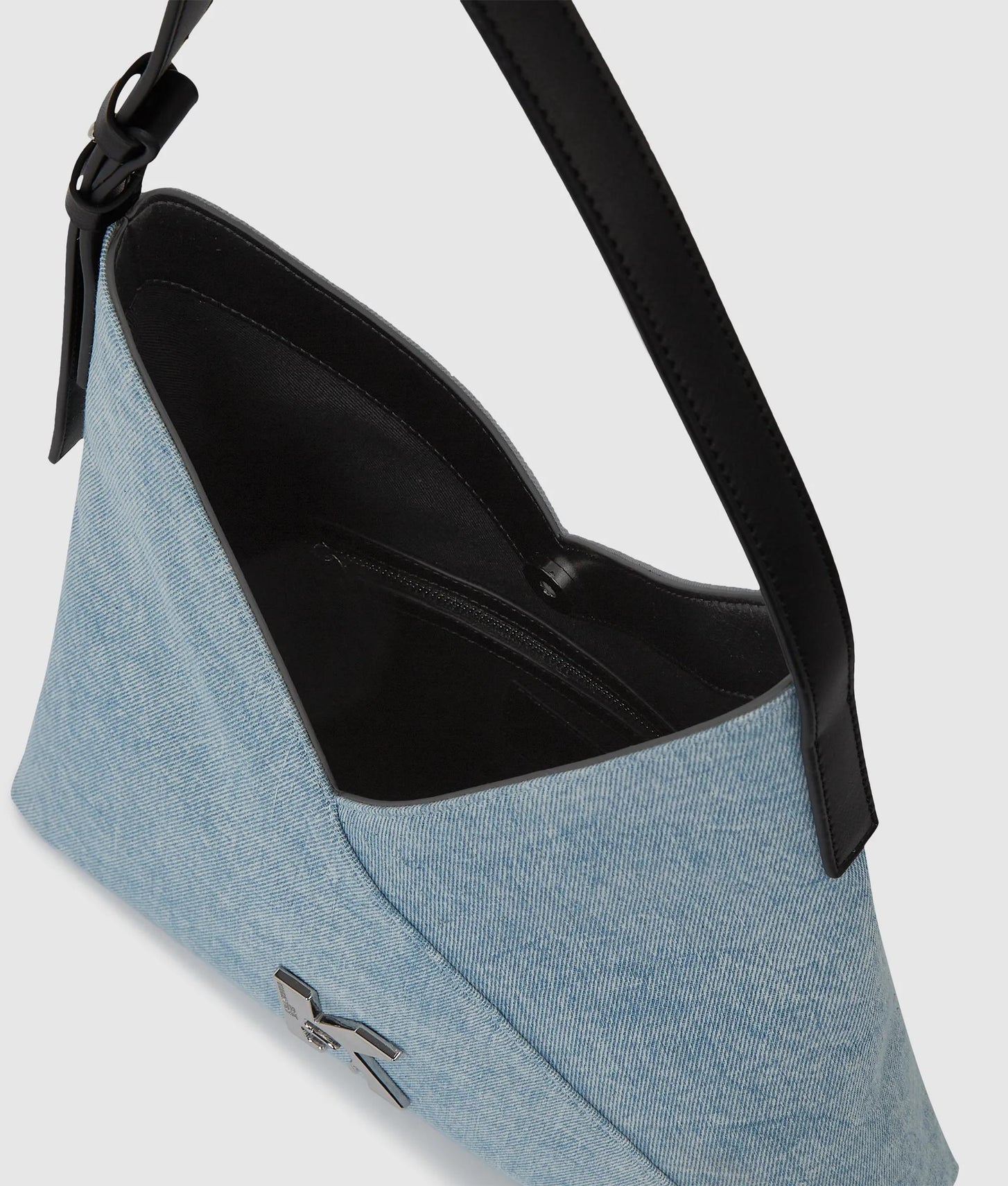 KarlLagerfeld Geo Small Denim Tote Bag Acid Light Blue
