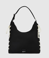 KarlLagerfeld Nylon Lace-Up Tote Bag Black