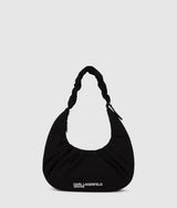 KarlLagerfeld Gathered Hobo Bag Black