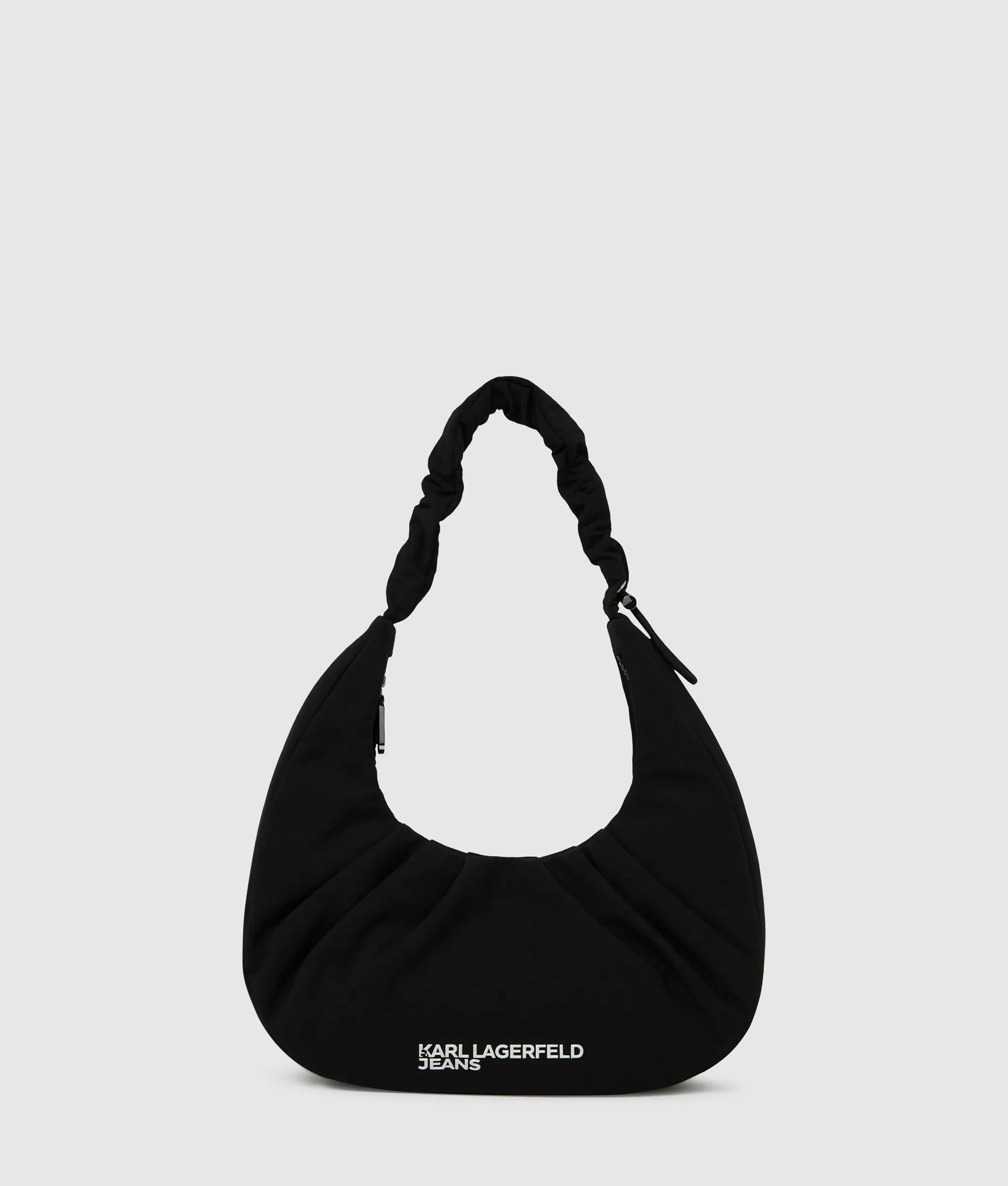 KarlLagerfeld Gathered Hobo Bag Black