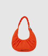 KarlLagerfeld Gathered Hobo Bag Grenadine