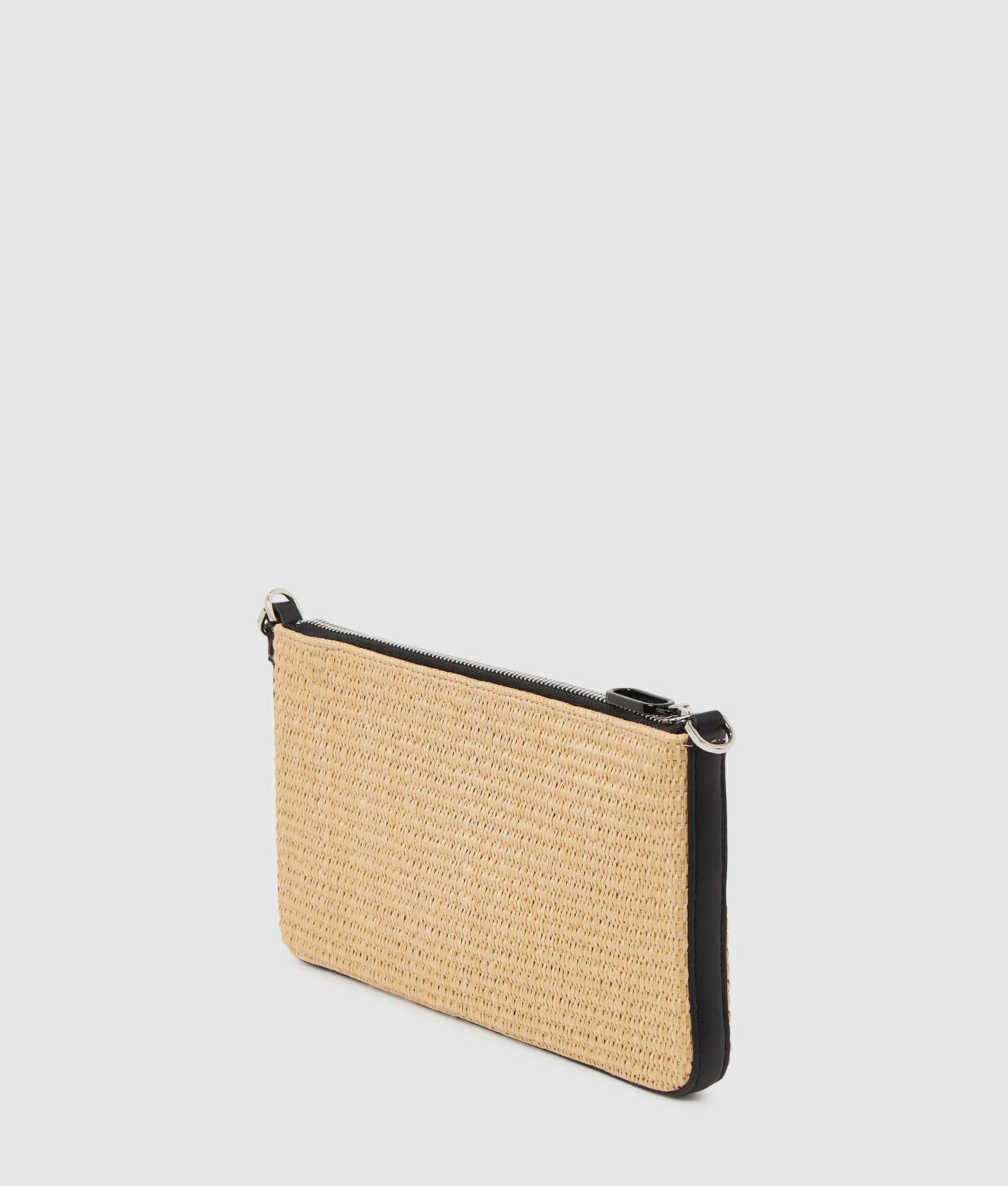 KarlLagerfeld Woven Convertible Pouch Natural