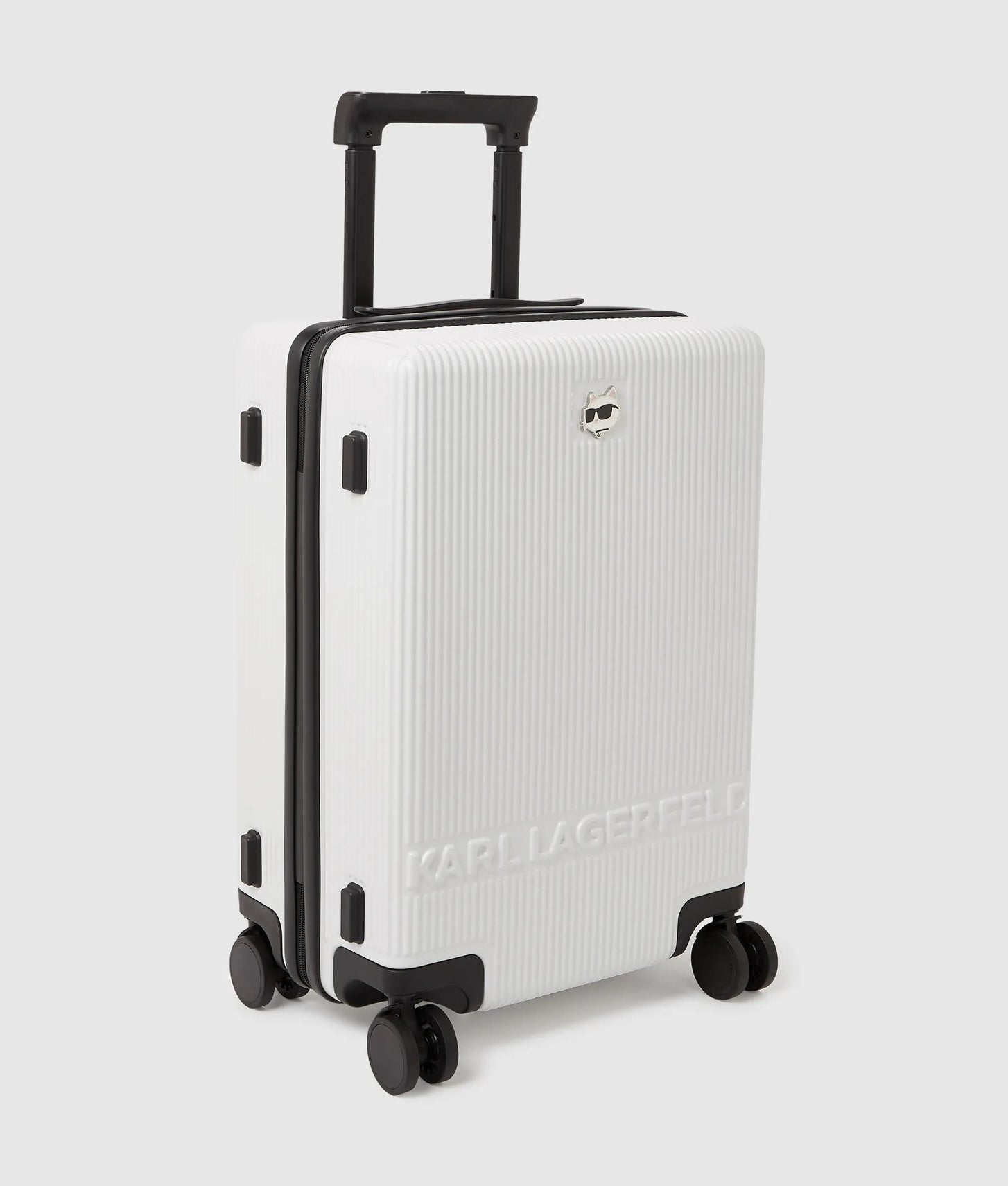 KarlLagerfeld Ikon Choupette Trolley Case Off White