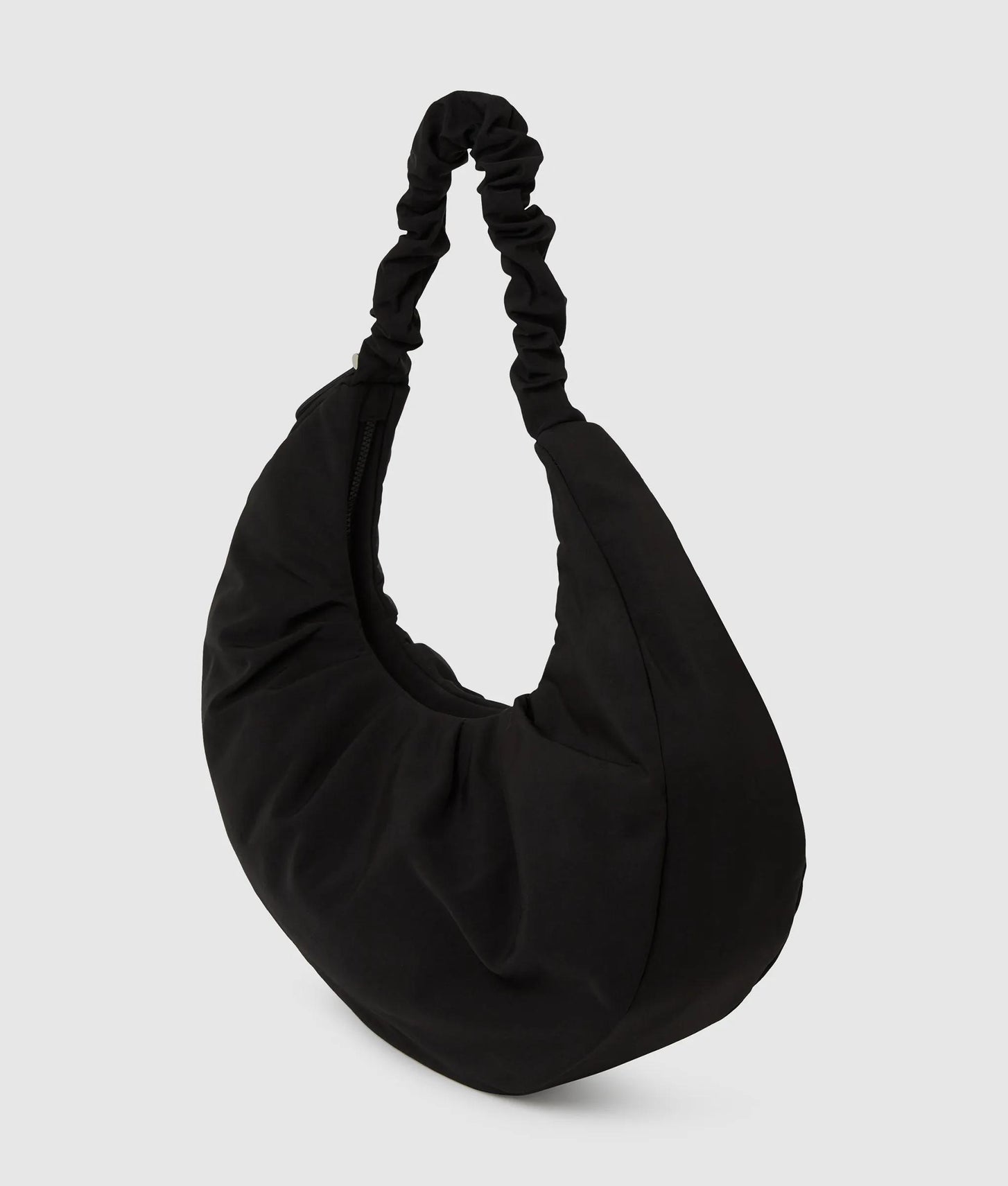 KarlLagerfeld Gathered Large Hobo Bag Black