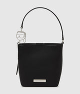 KarlLagerfeld Ikon Smooth Bucket Bag Black