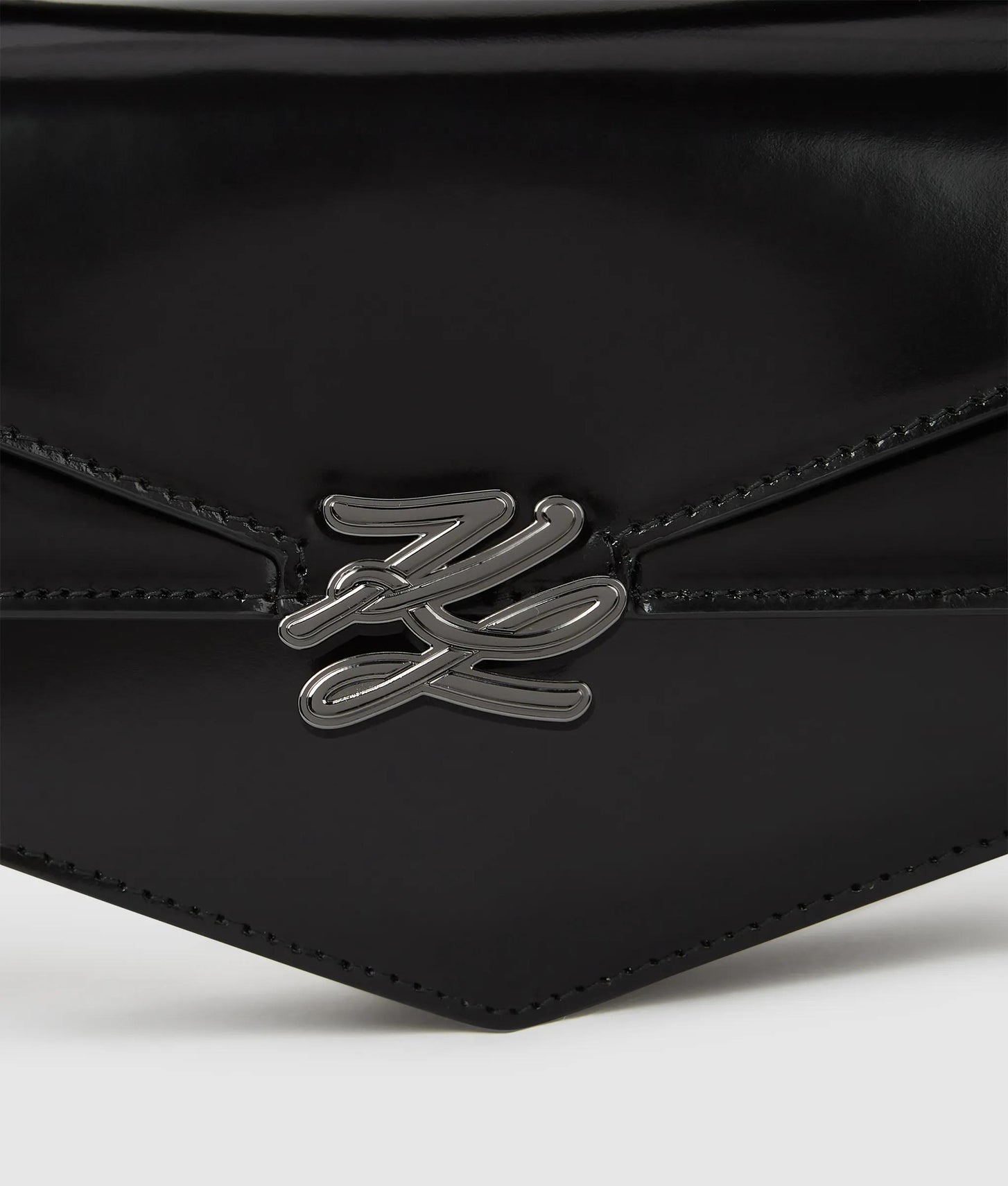 KarlLagerfeld Kl Studio Autograph Small Crossbody Bag Black-Nickel