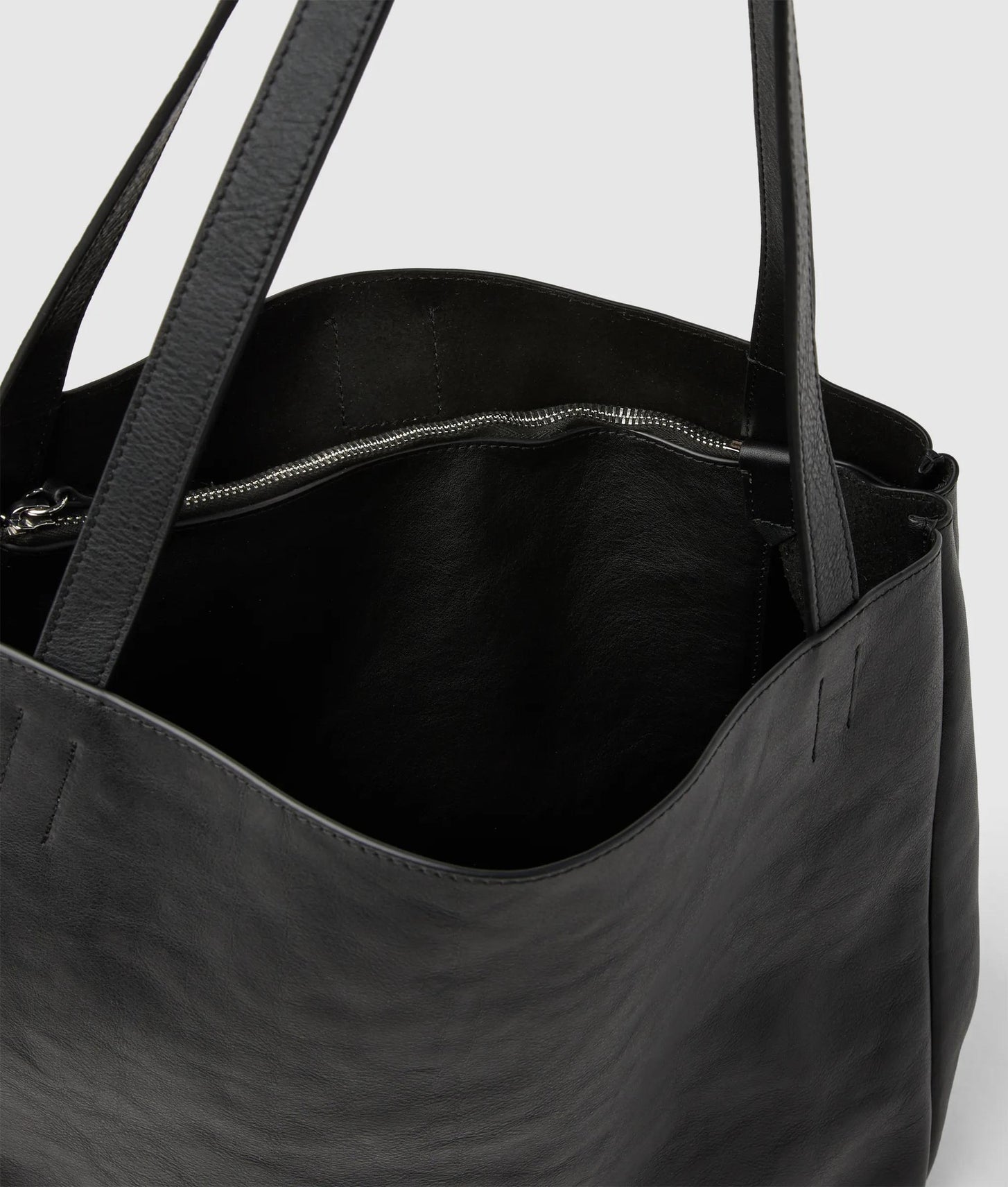 KarlLagerfeld Kautograph Swing Large Tote Bag Black-Gunmetal
