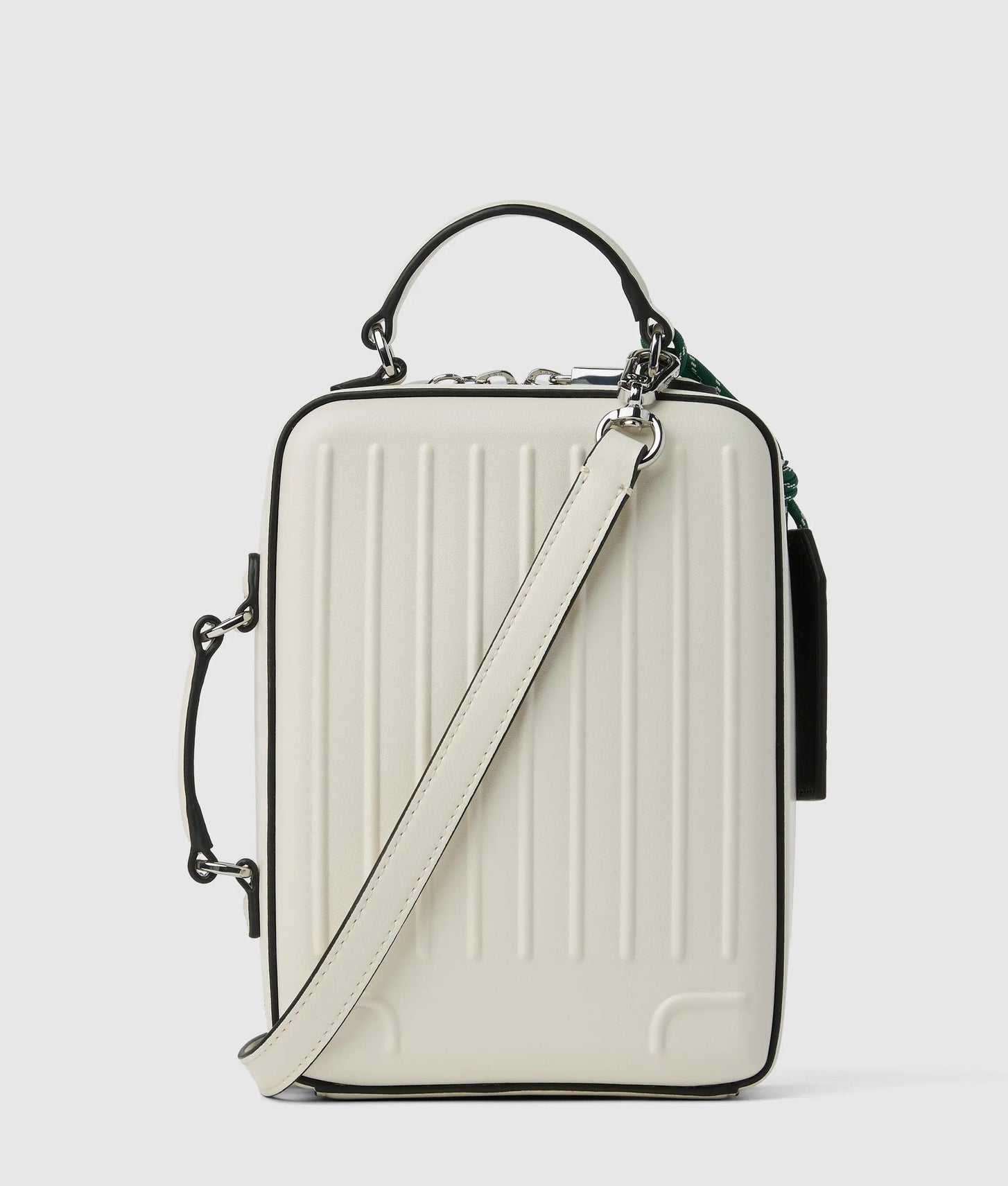 KarlLagerfeld Ikon Choupette Crossbody Suitcase Bag Off White