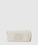 KarlLagerfeld Kautograph Patch Mini Crossbody Bag Off White