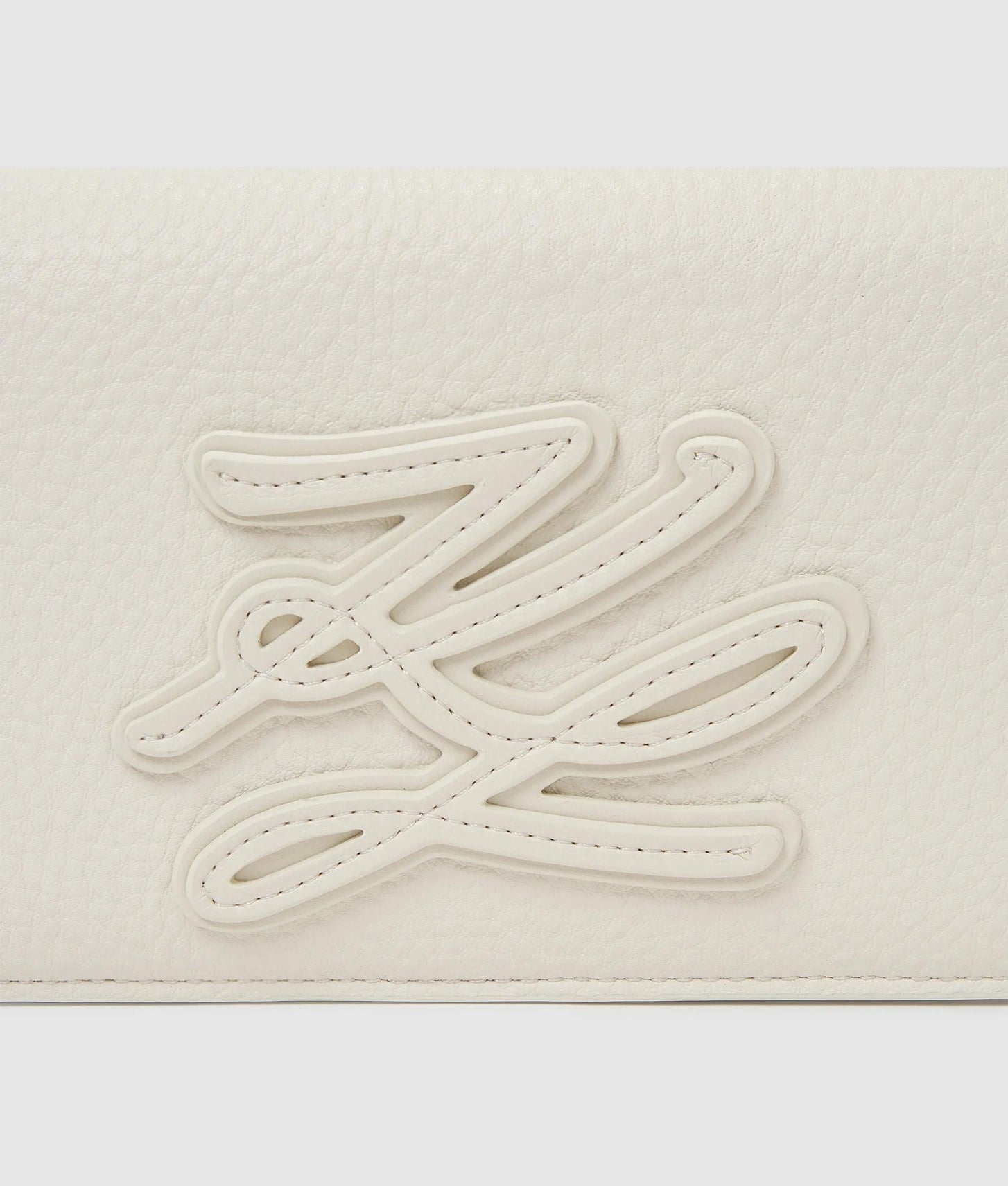 KarlLagerfeld Kautograph Patch Mini Crossbody Bag Off White