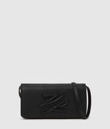 KarlLagerfeld Kautograph Patch Mini Crossbody Bag Black-Nickel