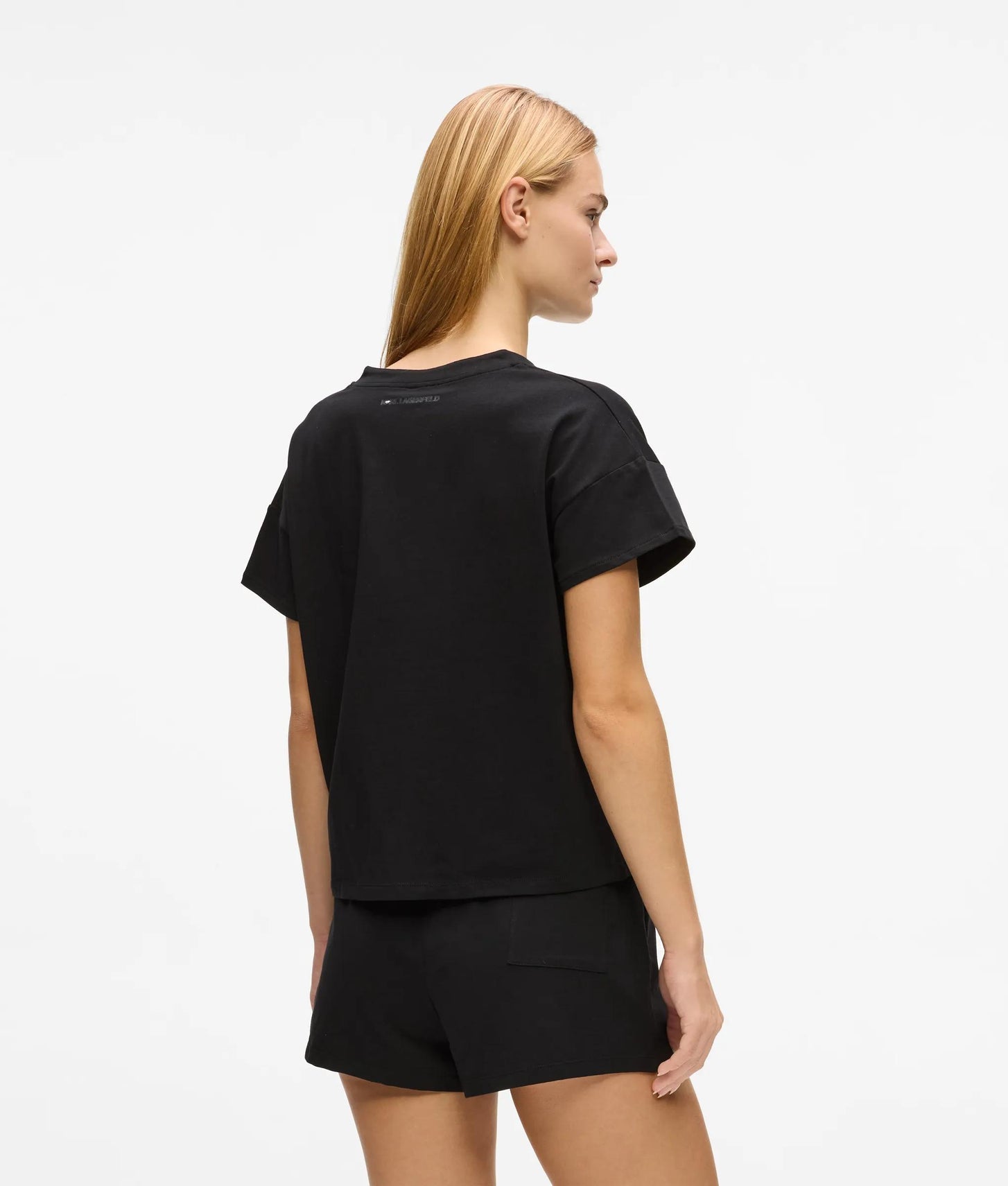 Karl Lagerfeld Ikon Short Pajama Set Black