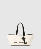 KarlLagerfeld Large Elongated Shopper Natural